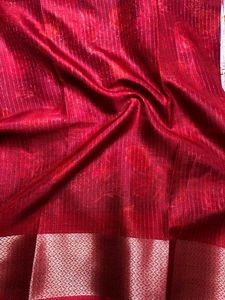 Floral Print Saree Dola Silk