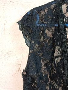 Stylish Partywear Crop Lace Bolero Shrug Black 🖤