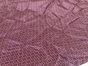 Elegant Purple Printed  material for making scrunc