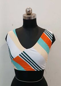 Striped Crop Top..size M