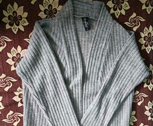 LOFT Ribbed Knit Open Cardigan