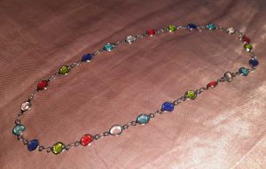 Colorful SILVER Neck Peice