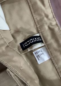 Khaki Pleated Mini Skirt XS