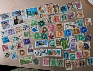 70 Vintage Indian Stamp Collection