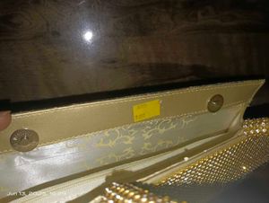 Gold Rhinestone Evening Bag