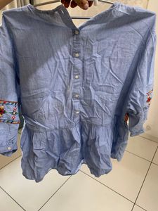 Oversized Traditional Top