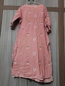 Pink Cotton Kurti