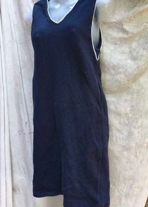 481212. Navy Sleeveless Dress