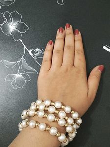 White Moti Necklace Or Mala