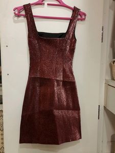 Part Maroon H&amp;M Dress