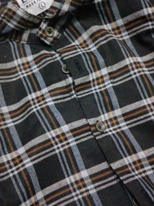 Grunge Checked Shirt L size unisex