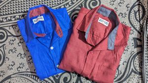 2 Shirts Combo - Solid Colours For Men