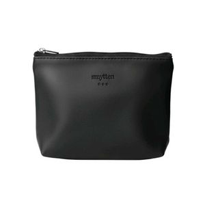 vegan leather pouch -Black