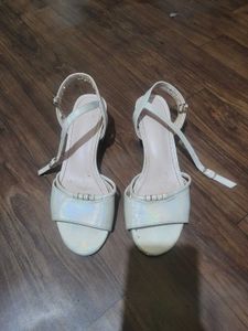 White Heels Sandals