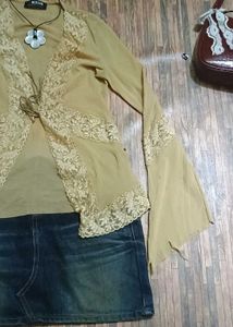 Y2K Pink Olive Cmbo Tops