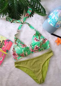 Tropical Green Shaded Bikini Set 👙
