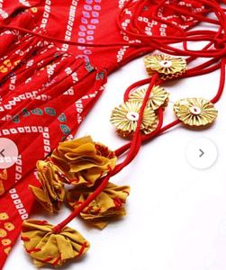 ❤️ ANUBHUTEE RED BANDHEJ PRINT KURTA SET