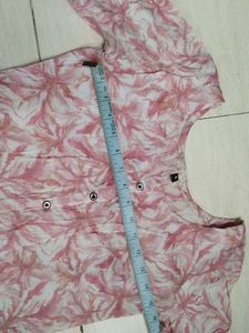 Floral Print Kurta And Cullotte.