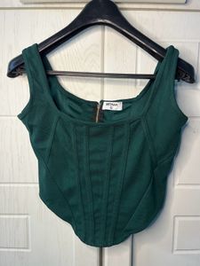 Green Corset Top