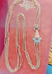 Elegant Gold-Tone Goddess Necklace