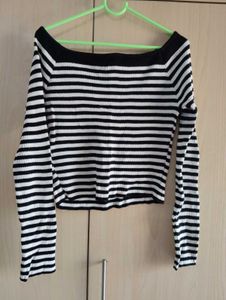 Striped Off-Shoulder Top