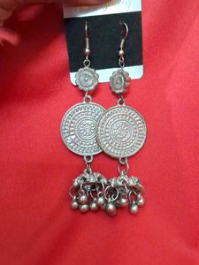 4 Oxidized Silver Earrings