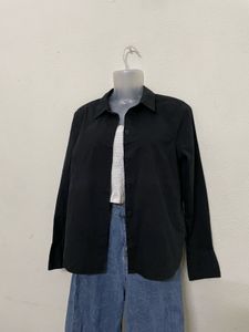 H&amp;M Old Money Black Formal Shirt