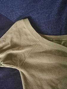 Olive Green Crop Top