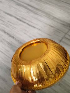 Gold Floral Decorative Bowl