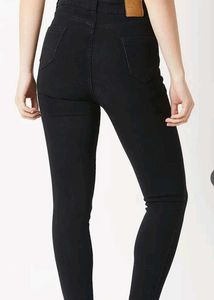 Miss Chase Black fit Denim Jeans with buttons