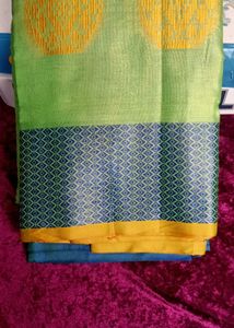 Green & Blue Saree