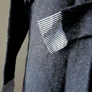 Stylish Knit Shirt Dress