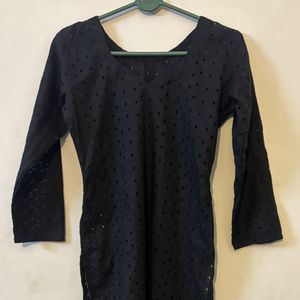 Black Cotton Kurta (item 20)