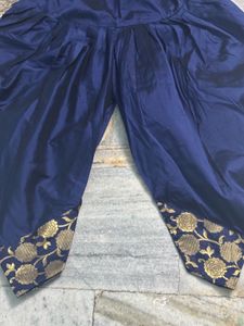 Floral Navy Kurta Set Women