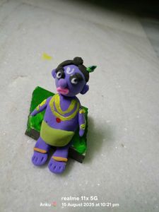 Handmade Gopal Krishna Clay Idol New 💗✨🌸