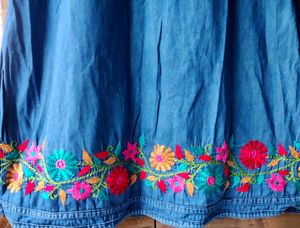 Blue Denim Kurta