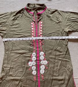 Olive Green Kurta