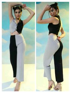 With Tag Two-Tone Jumpsuit