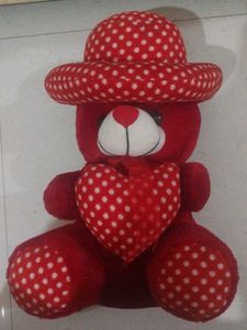 Red Teddy Bear With Heart