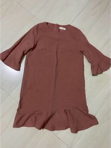 Peach Korean Dress