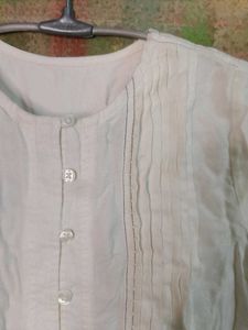 Vintage White Ruffle Blouse