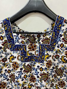Floral Multicolor Kurta- M Size