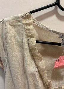 Vintage Lace Trim Corset Top