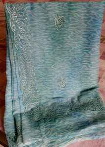 Skyblue  New Saree