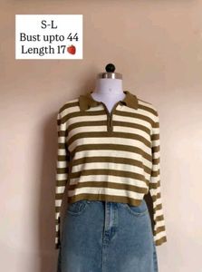 Striped Long Sleeve Top