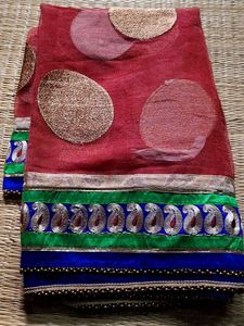Elegant Maroon Saree