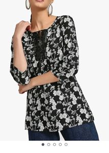 Tie Up Floral Printed Top