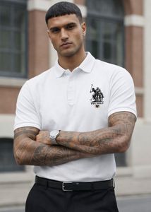 Men's White TVS Polo T-Shirt