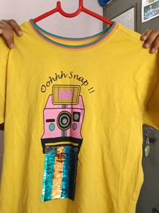 Yellow Graphic Tee