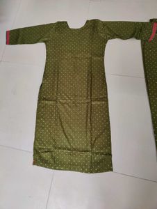 Elegant Olive Green Kurta Set